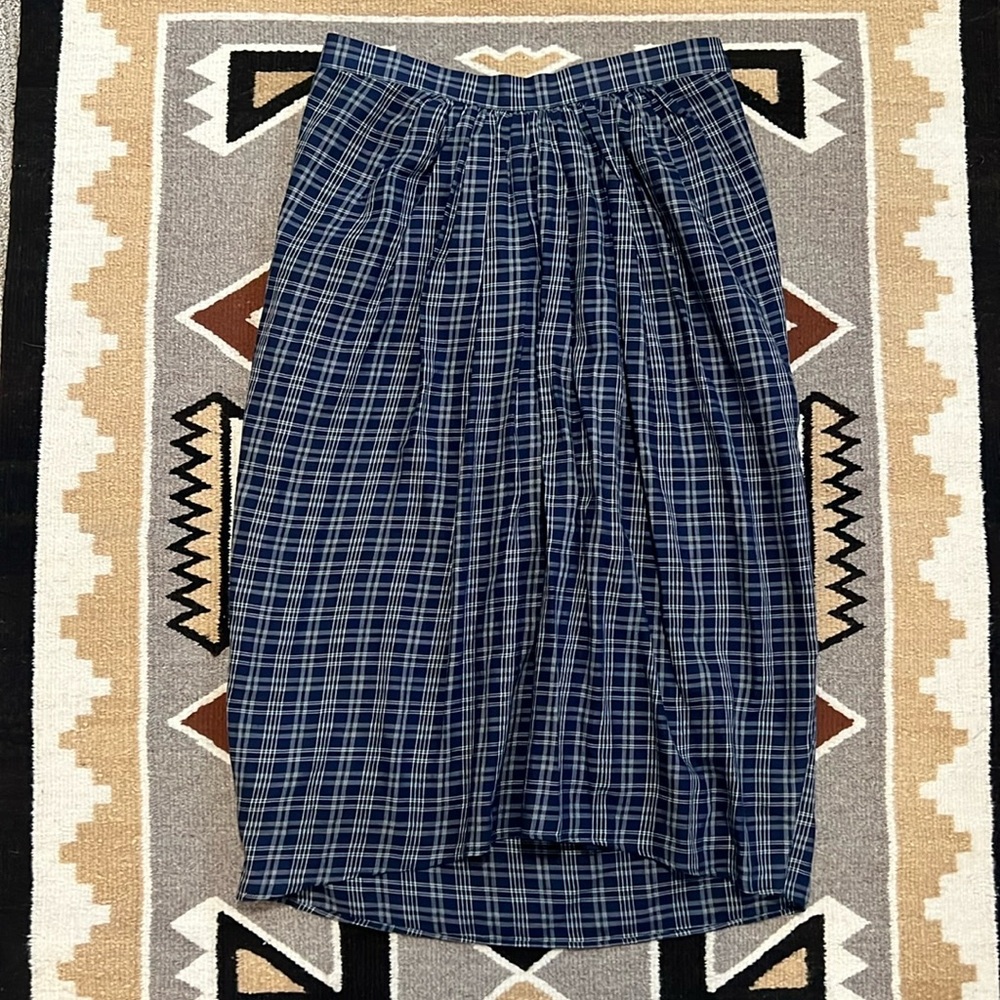 Madewell Midi Plaid Skirt